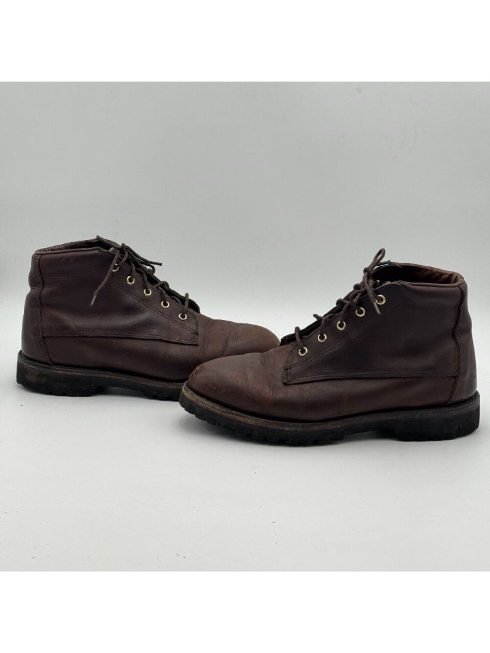 Vintage Filson Brown Leather Boots Mens 10 EE Field Chukka Smooth Toe Gumlite - Picture 5 of 12